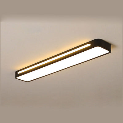 Nordic Minimalist Long LED Flush Mount Ceiling Light