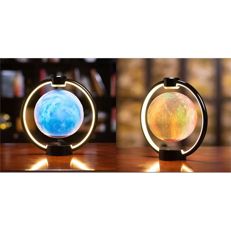 Creative Maglev Moon Design LED Colorful Light Night Light Table Lamp
