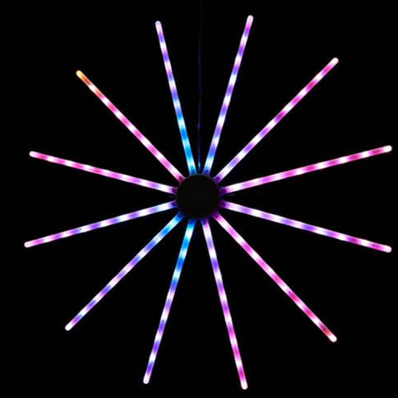 Creative RGB Illusion Windmill Fireworks LED String Lights