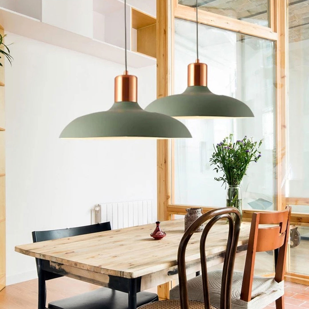Lampe suspendue nordique créative à 1 lumière couleur macaron 