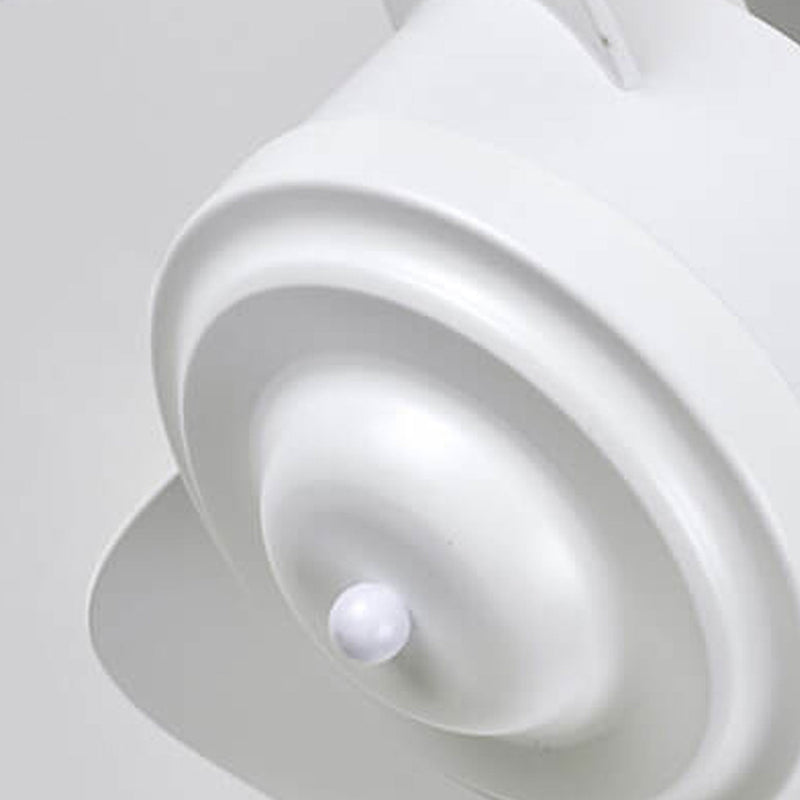 Lumière de ventilateur de plafond silencieux à tiges descendantes circulaires inversées de luxe moderne 