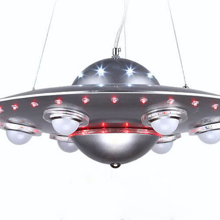 Lustre Enfant LED Soucoupe Volante OVNI Dessin Animé Créatif 