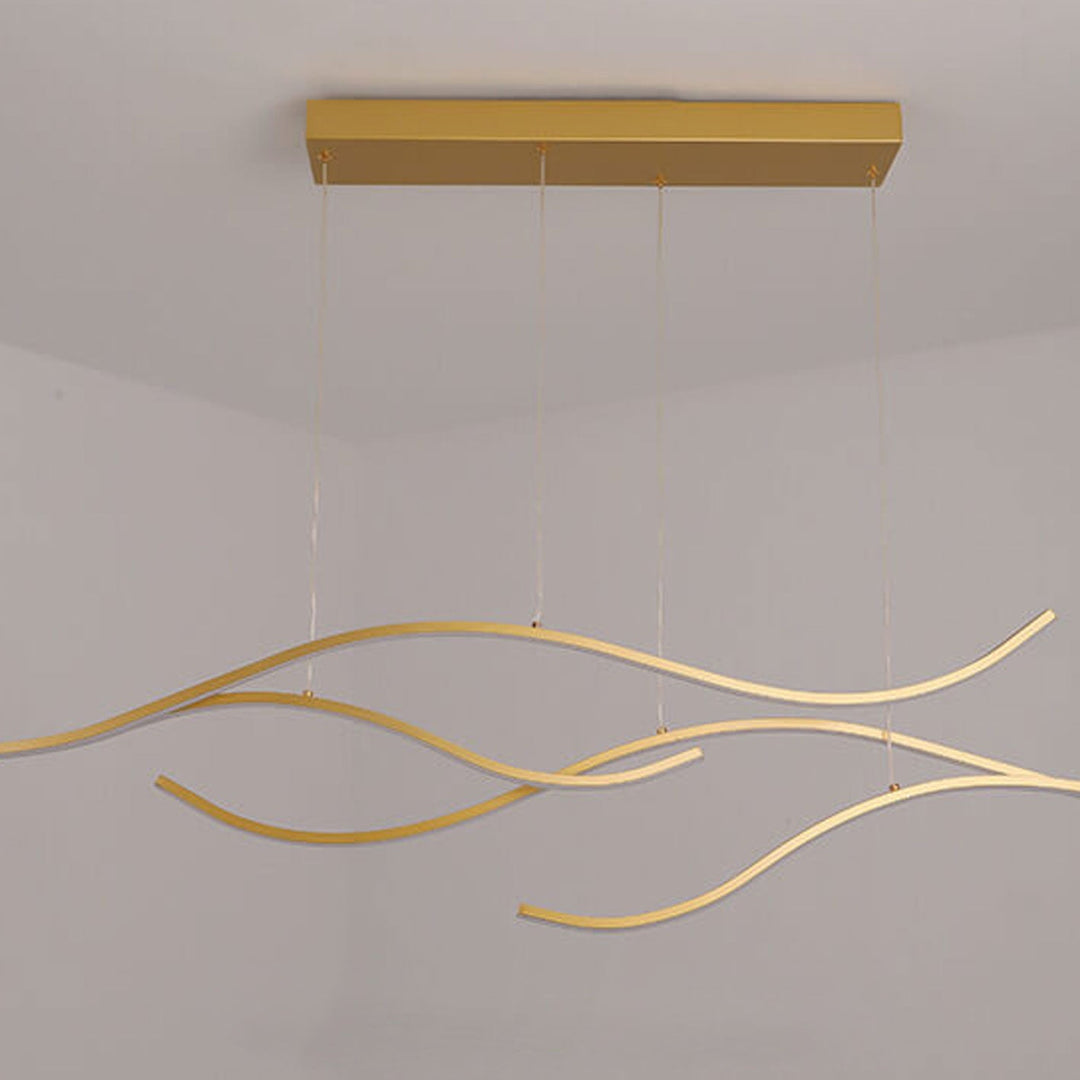 Nordic Kreative Long Line Island Light LED Kunst Kronleuchter 