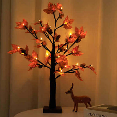 Lampe de table décorative à LED en forme d'arbre lumineux créatif 