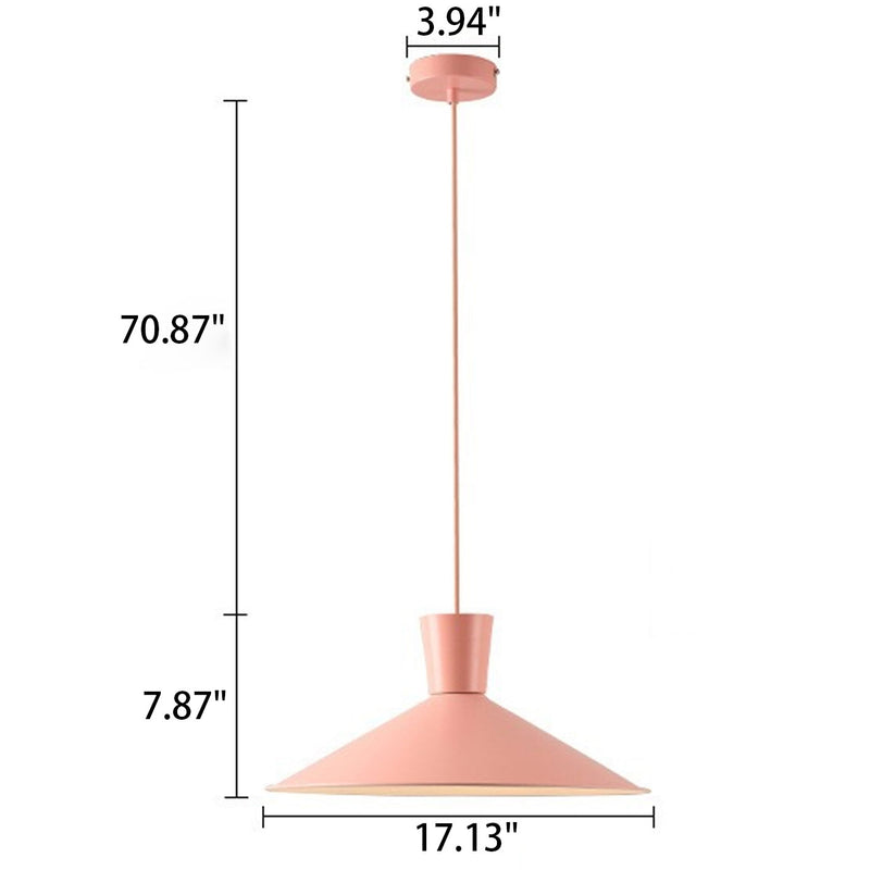 Nordic Macaron Color Einfarbige, minimalistische 1-Licht-Pendelleuchte 