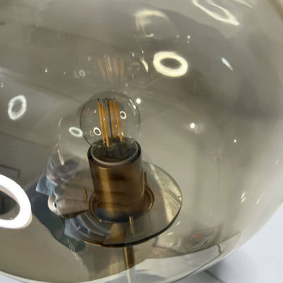 Lampe de table à 1 lumière en boule de verre minimaliste créative nordique 