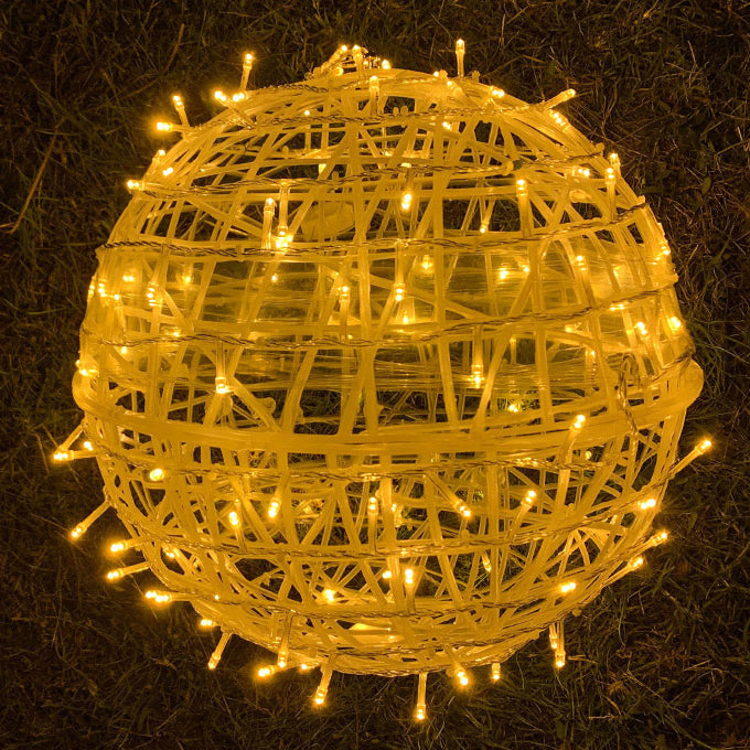 Boule enchevêtrée LED extérieure étanche décorative pour jardin 