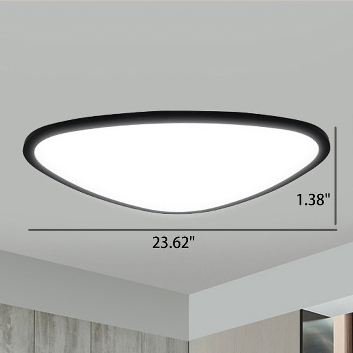 Moderne minimalistische Aluminium Acryl Runde Dreieck LED Unterputz Deckenleuchte 