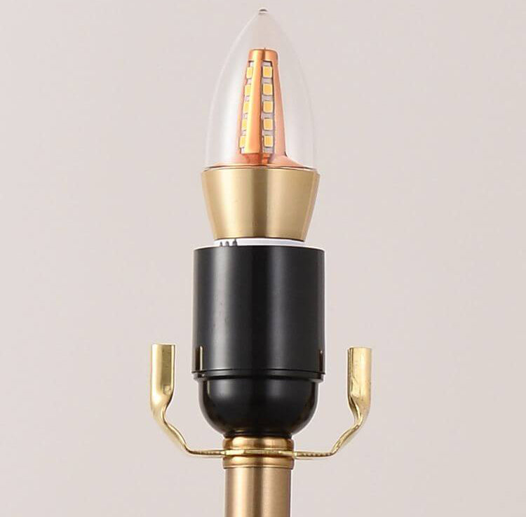 Moderne kreative Glaskugel Marmor Basis 1-Licht LED Tischlampe 