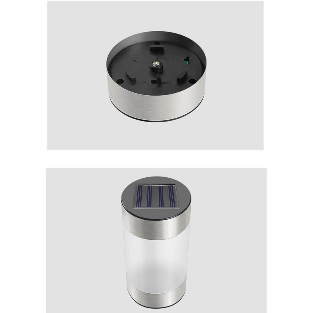 Solar Kunststoff Zylindrisches Design LED Außen Rasenlicht 