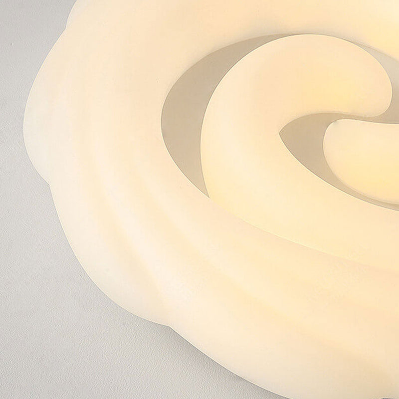Nordic Minimalist Floral Hardware LED Flush Mount Ceiling Light