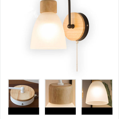 Modern Log Simple Bend Design 1-Light Wall Sconce Lamp