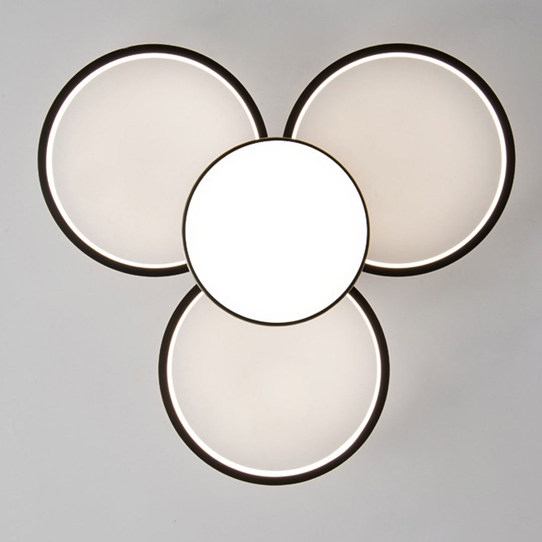Moderne minimalistische LED-Deckenleuchte aus Acryl in Kupfer 