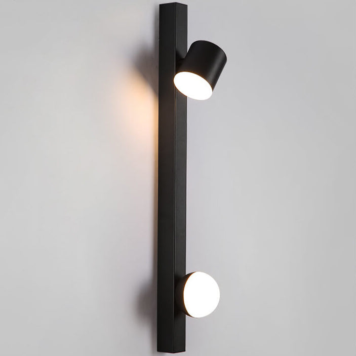 Lampe murale LED simple rotative en aluminium industriel longue barre 