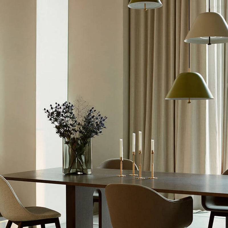 Danish Minimalist Cone Iron Acrylic 1-Light Pendant Light