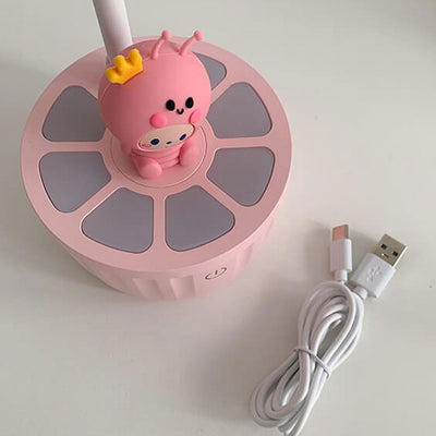 Creative Macaron Cartoon Round LED Eye Care Desk Lamp