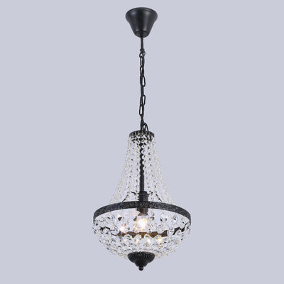 Industrielle Eisenkristall-Pendelleuchte Dekorative 1-Licht-Pendelleuchte 