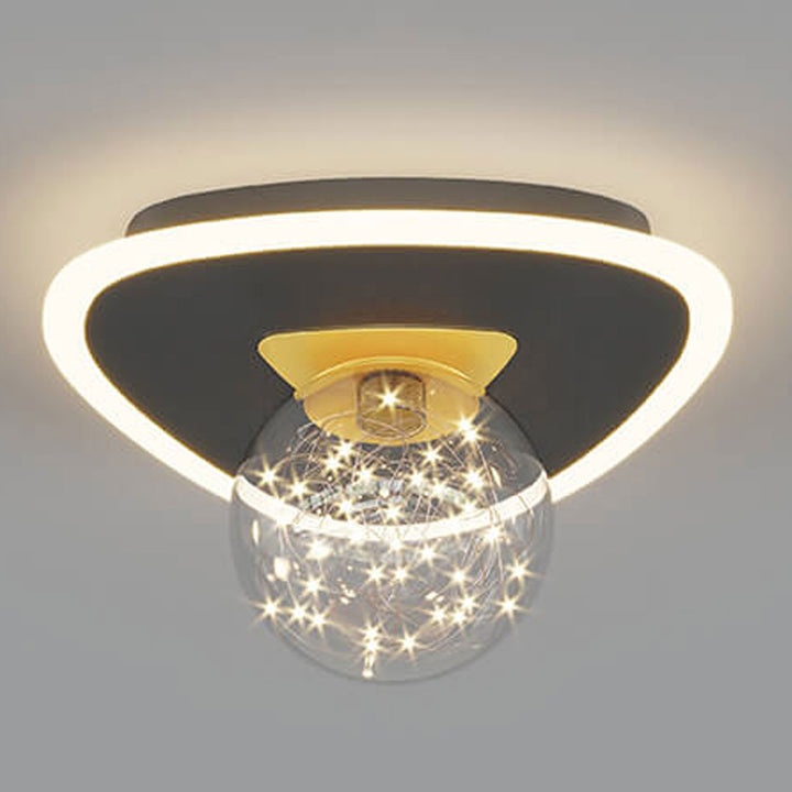 Modern Creative Triangle Flower Full Star LED Flush Mount Ceiling Light