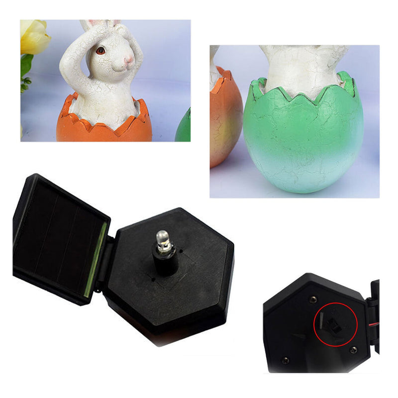 Solar Creative Rabbit Ground Plug Outdoor Garden Waterproof Decorative Landscape Light