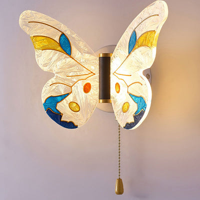 Nordic Creative Enamel Butterfly LED Wall Sconce Lamp