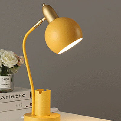 Lampe de table 1 lumière avec barillet de stylo pour étudiant en couleur unie simple 