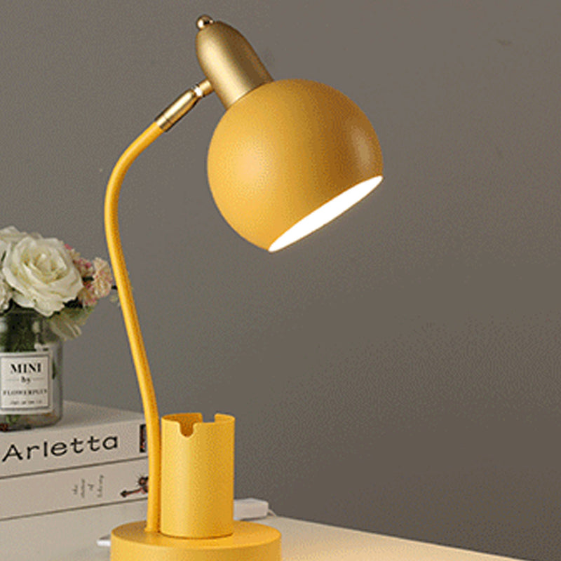 Lampe de table 1 lumière avec barillet de stylo pour étudiant en couleur unie simple 