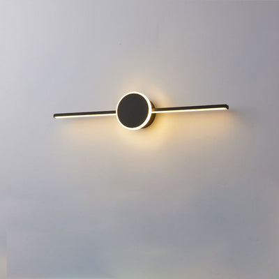 Nordic Minimalist Long Disc LED Vanity Light Wall Sconce Lamp