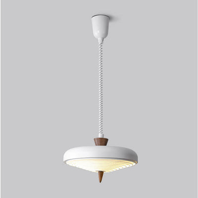 Industrielles Eisen Mehrere Japanische Stil Walnuss Ausziehbare 1-Licht Pendelleuchte 