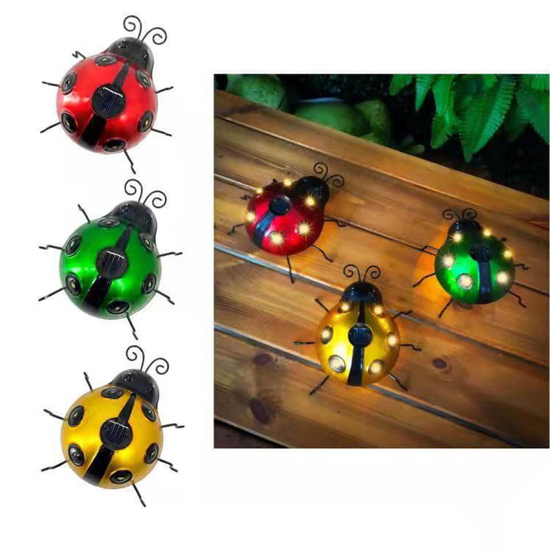 Solar Ladybug LED Iron Outdoor Lawn Decorative Light