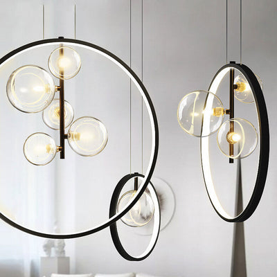 Nordic Simple Iron Art 1/3/5-Light Bubble Chandelier