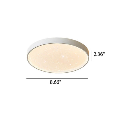 Minimalist Creative Star Empty Circular LED Iron Flush Mount Ceiling Light