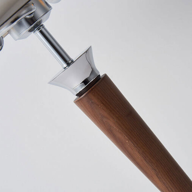 Lampe de table à 1 lumière minimaliste japonaise en bois massif 