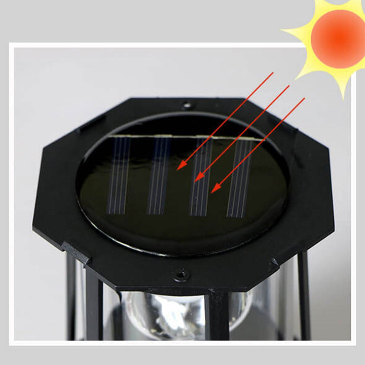 Creative Solar Rotating Tower Resin Hardware LED Garden Decoration Landscape Light
