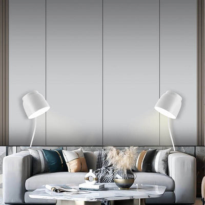 Nordische minimalistische drehbare 1-Licht-Wandleuchte mit Säulenfass 