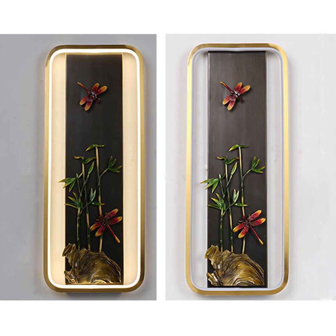 Moderne chinesische Emaille-Wandbild-Design-LED-Wandleuchte 