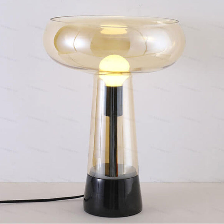 Lampe de table LED en marbre et verre créatif simple 