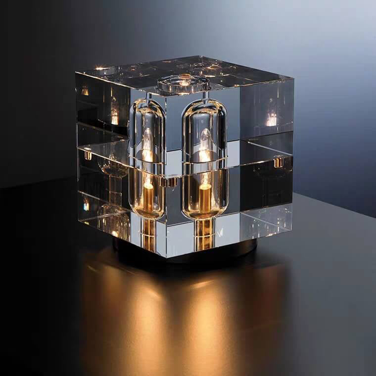 Moderne Kristall-Stereo-Geometrie-Design 1-Licht Tischlampe 