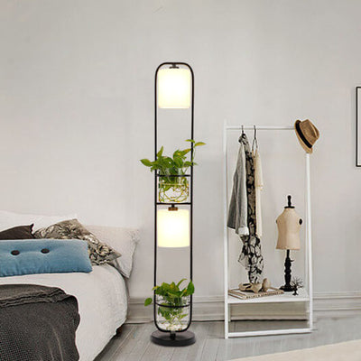 Lampadaires hydroponiques industriels à cylindre en tissu à 2 lumières 