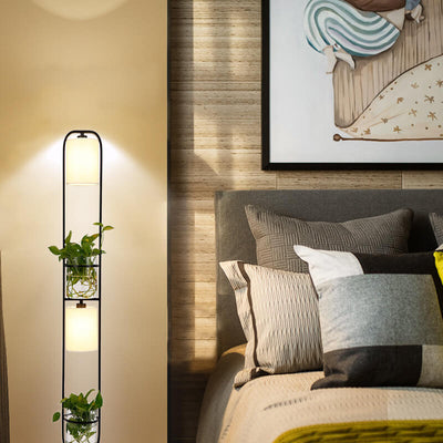 Lampadaires hydroponiques industriels à cylindre en tissu à 2 lumières 