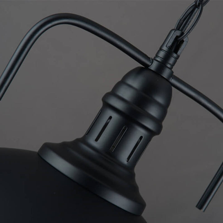 Industrial Vintage Pot Lid Dome 1-Light Pendant Light