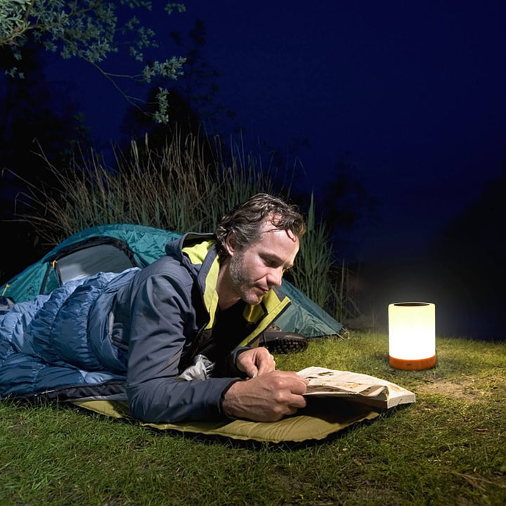 Kreative Holzmaserung Nachtlicht Wiederaufladbare Atmosphärenlampe 