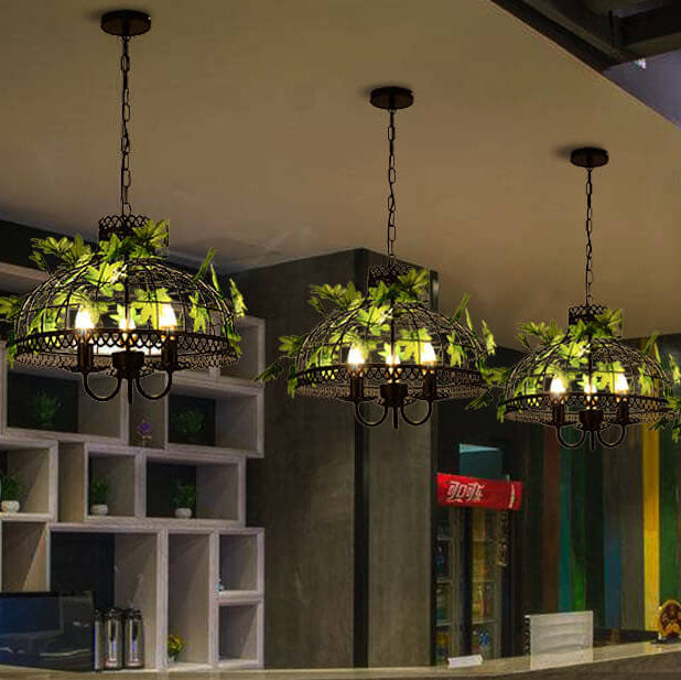 Bauernhauskorb Käfig 1-Licht Weinreben Pendelleuchte 4 Design 