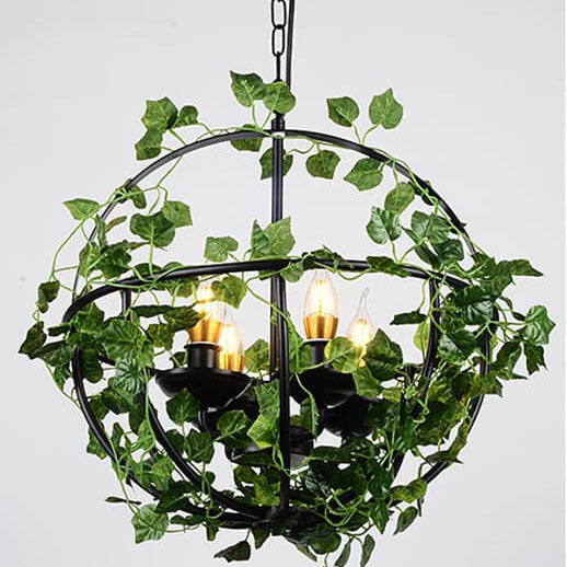 Bauernhauskorb Käfig 1-Licht Weinreben Pendelleuchte 4 Design 