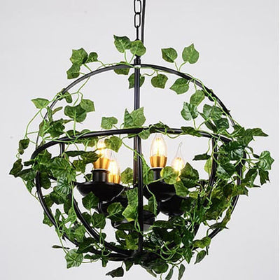 Farmhouse Basket Cage 1-Light Vine Pendant Light 4 Design