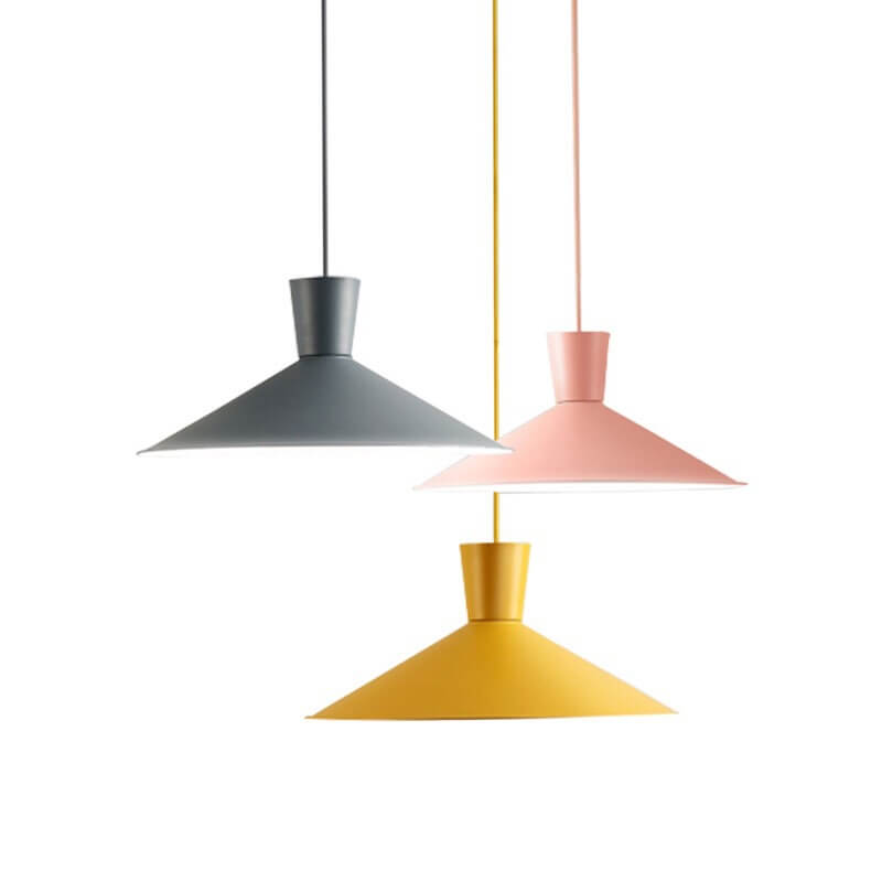 Modern Simple Macaron Scalloped 1-Light Pendant Light