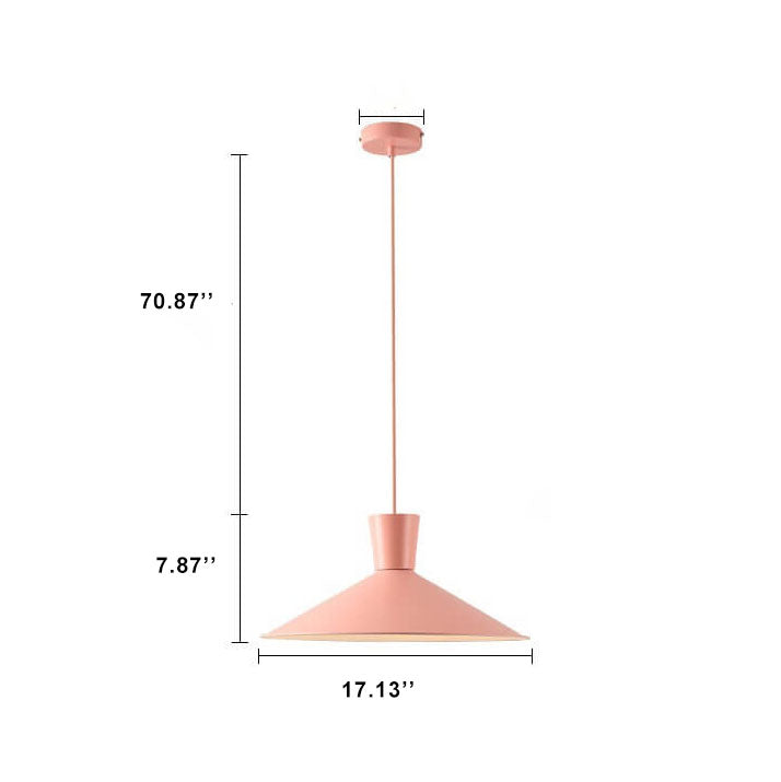 Modern Simple Macaron Scalloped 1-Light Pendant Light