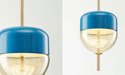 Modern Teardrop Glass 1-Light  Minimalist LED Pendant Light