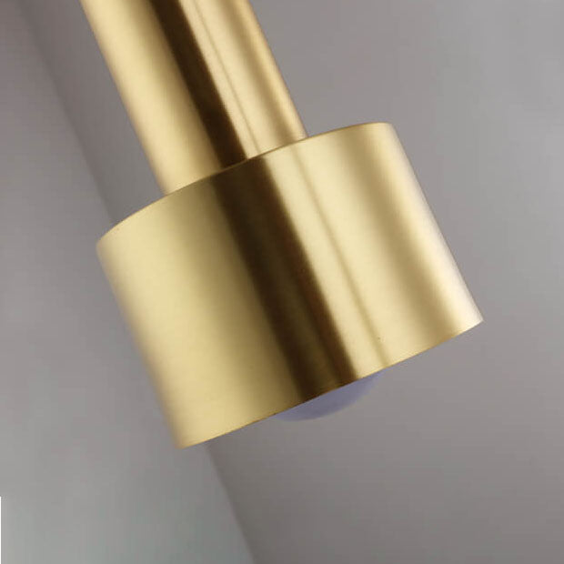 Post-Modern Cylindrical Shape Copper 1-Light Pendant Light