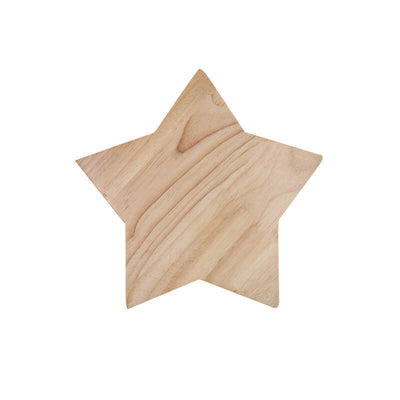 Star Shaped Wooden 1-Light Mood LED Wall Sconce Lamp