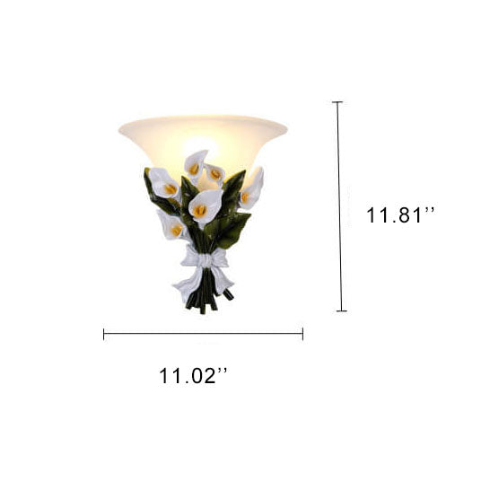 Bouquet of Flowers Shape 1-Light Armed Sconce Lamp